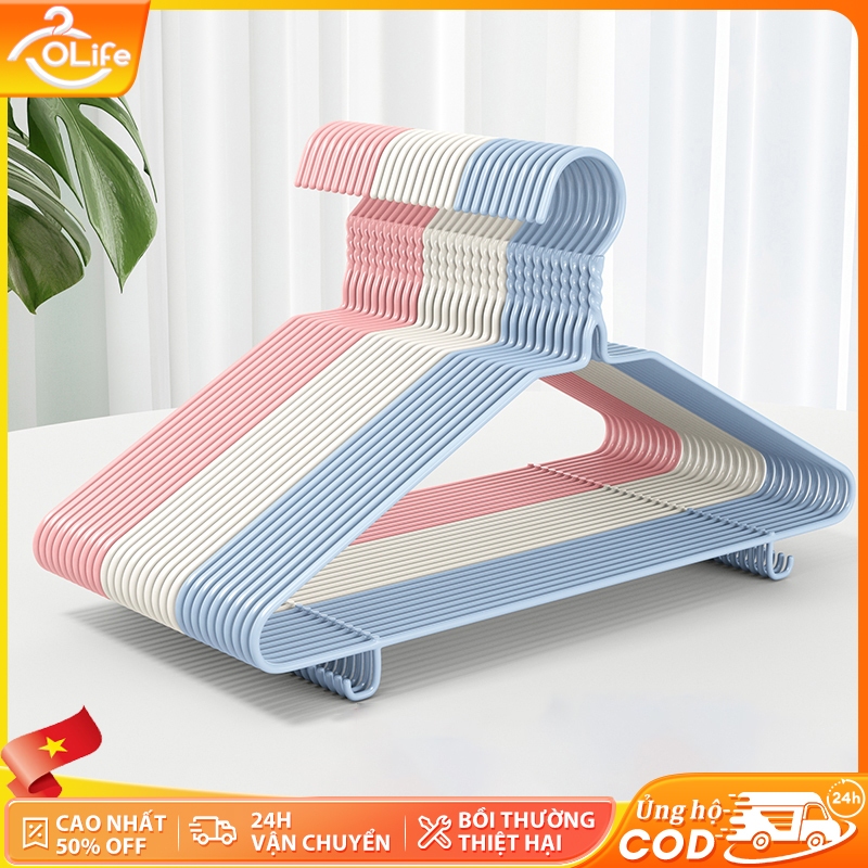 𝐎𝐥𝐢𝐟𝐞 Móc Treo Quần Áo Chống  Trượt Móc Phơi Quần Áo Cấu Trúc Dày Quai Phơi Quần Áo Tiện Lợ Nhiều Màu