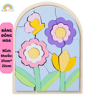 Đồ chơi gỗ- Đồ chơi giáo dục - Đồ chơi xếp hình gỗ 3D hoạt cảnh vui nhộn cho bé