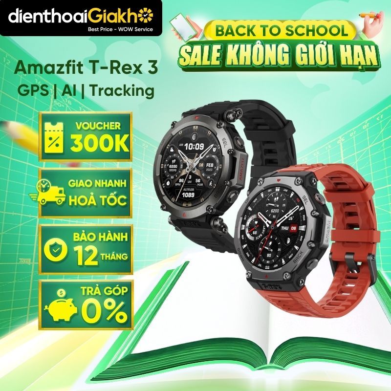 Đồng Hồ Thể Thao Thông Minh Amazfit T-Rex Định Vị GPS, Điều