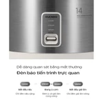 Nồi cơm điện Cuckoo 2,5 lít CR-1415/GWVNCV - Lòng nồi chống dính, thích hợp cho gia đình lớn và bếp ăn - Hàng chính hãng — ảnh 5