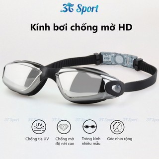Kính bơi cao cấp người lớn chống tia UV không mờ kính tráng gương chống nước KB-XF1300