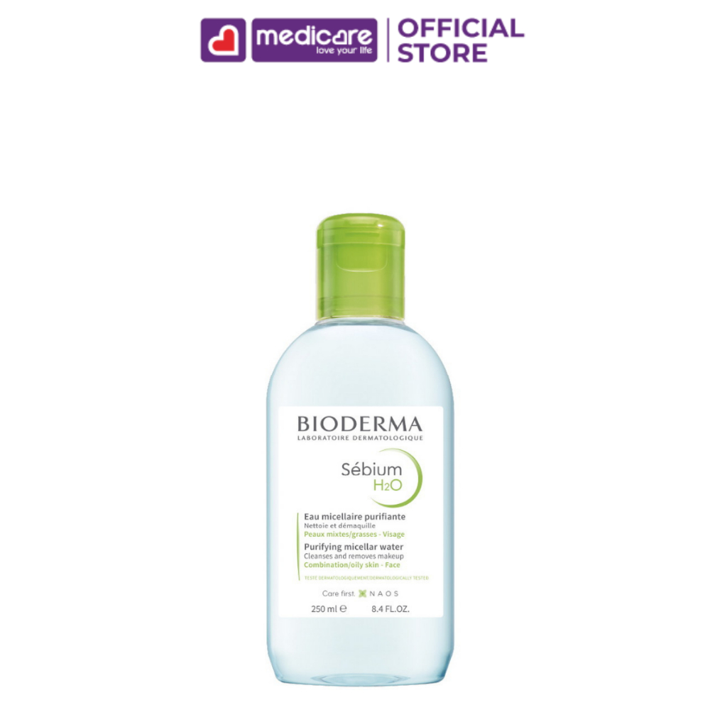 Nước tẩy trang Bioderma SENSIBIO H20 dành cho mọi loại da, da dầu mụn, da nhạy cảm 100ml - 250ml - 500ml