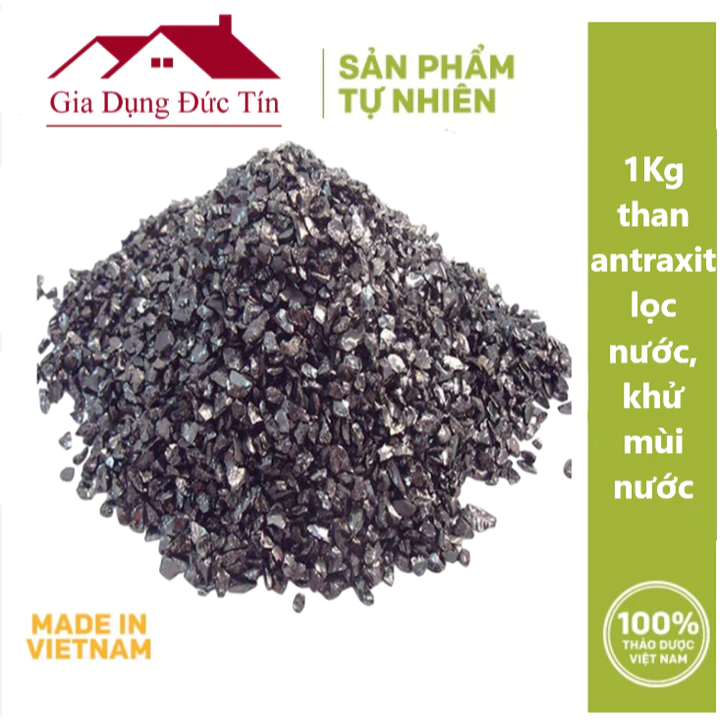 (1kg) Than antraxit | than anthracide | than antraxit lọc nước | than lọc nước giá rẻ, lọc nước giếng khoan.
