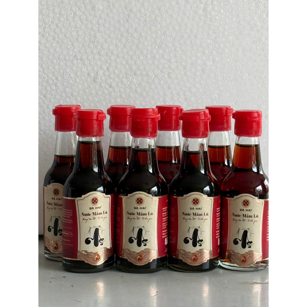 Nước mắm lú Bà Hai 60 độ đạm 8 chai x 60ml