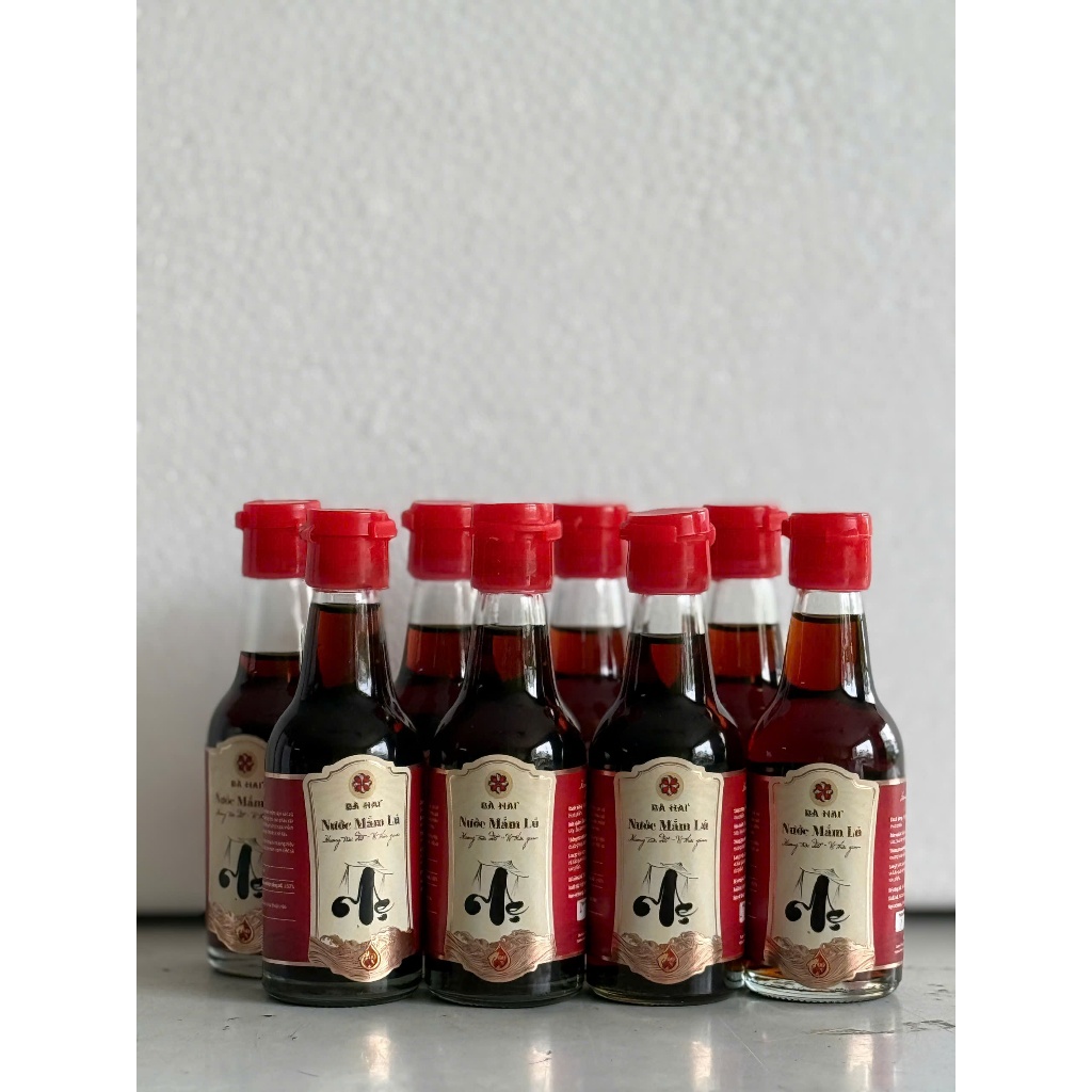 Nước mắm lú Bà Hai 60 độ đạm 8 chai x 60ml