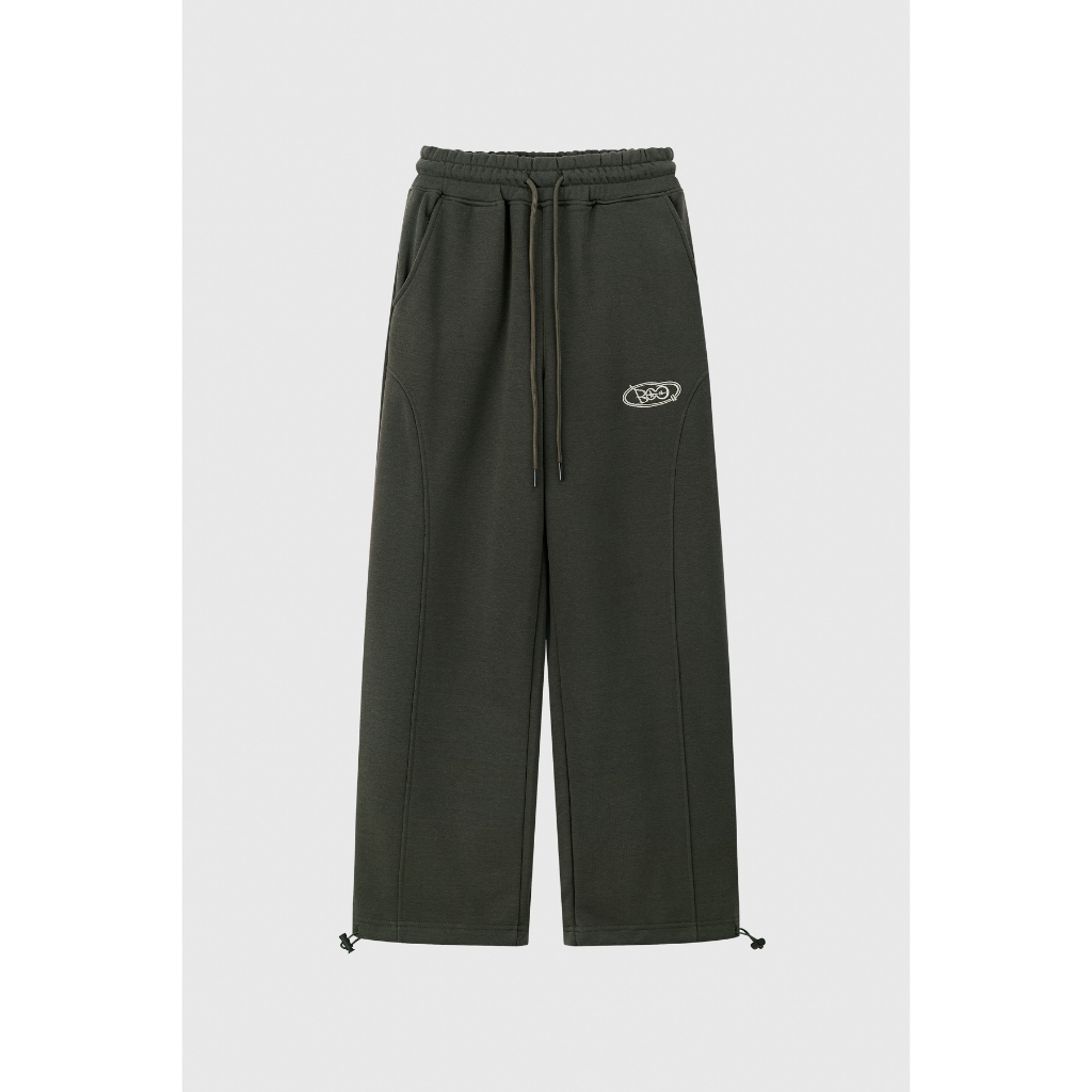 Quần Jogger BOO Rút Dây Thêu Logo BOO Dáng Rộng Cá Tính Chất liệu Nỉ Da Cá Phong Cách Cá Tính