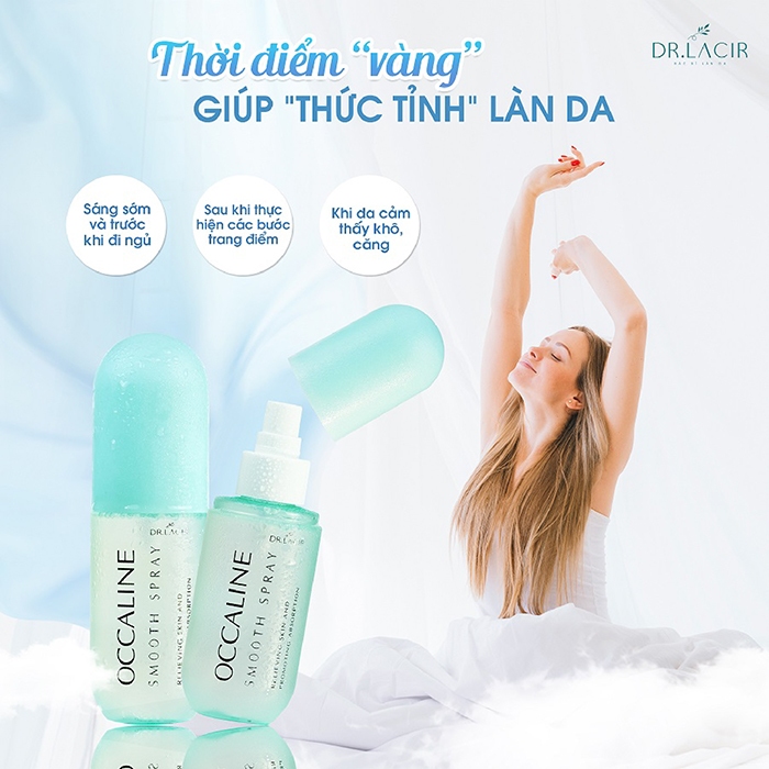 Xịt Dưỡng Căng Bóng Tế Bào Gốc Dr.Lacir Ocaline Smooth Spray 100ml