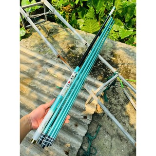 Cần Câu Đài Điêu Thuyền 5H Full Sơn Xanh Các Lóng Chuyên Rô Riếc Chép Chất Lượng Cao