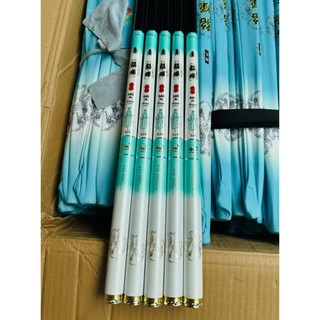 Cần Câu Đài Điêu Thuyền 5H Full Sơn Xanh Các Lóng Chuyên Rô Riếc Chép Chất Lượng Cao