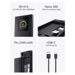 Tenda 4G185 Pocket WiFi 4G LTE Di động Wi-Fi AX300 Wi-Fi Màn hình 6 màu Điểm phát sóng Wi-Fi Cắm và chạy - Hàng Chính — ảnh 3