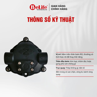 Đầu bơm máy lọc nước Ro 24V chạy êm, tương thích nhiều dòng máy lọc nước