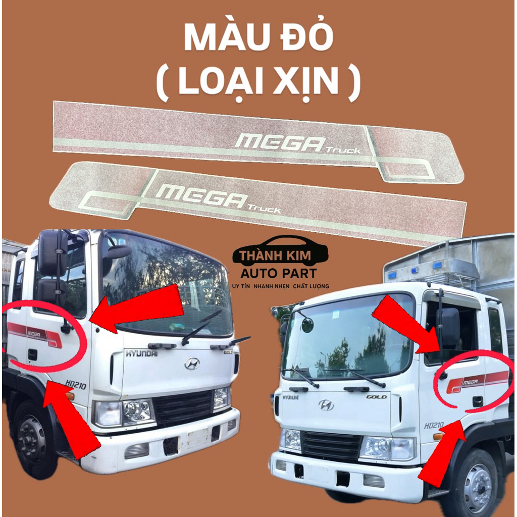 TEM CỬA XE TẢI HYUNDAI MEGA GOLD TRUCK