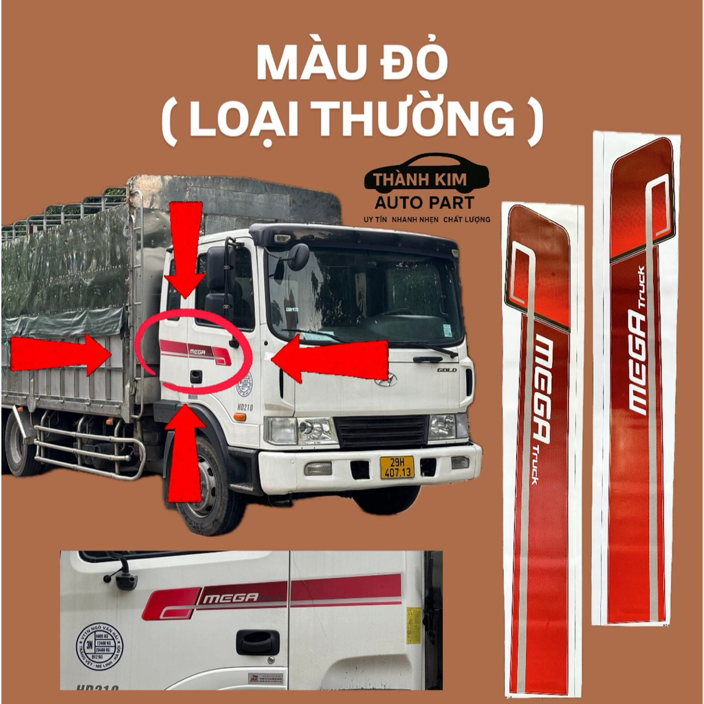 TEM CỬA XE TẢI HYUNDAI MEGA GOLD TRUCK