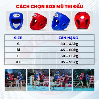 Mũ Fighter - Mũ Fighter PT thi đấu Boxing, Muay Thái, Võ Cổ Truyền, Vovinam