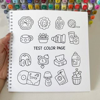 Bộ Tranh Tô Màu Cozy Friends 39 Tranh, Giấy dày 180gsm Quyển A4 A5, Phù Hợp Màu Marker, Acrylic, Chì Màu, Sáp Màu