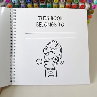 Bộ Tranh Tô Màu Cozy Friends 39 Tranh, Giấy dày 180gsm Quyển A4 A5, Phù Hợp Màu Marker, Acrylic, Chì Màu, Sáp Màu