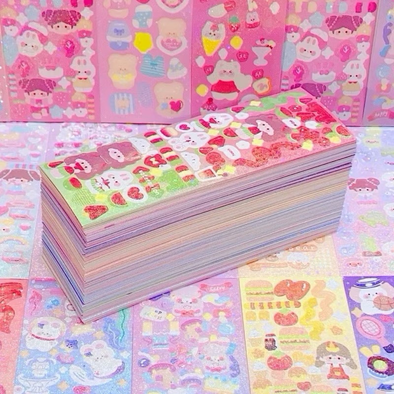 Dán Hình Mẫu Không Trùng Nhau Giá Rẻ Dán Hình Trang Trí Tập Vở DIY Dành Cho Bé Sticker Giá Sỉ