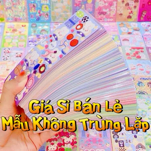 Dán Hình Mẫu Không Trùng Nhau Giá Rẻ Dán Hình Trang Trí Tập Vở DIY Dành Cho Bé Sticker Giá Sỉ