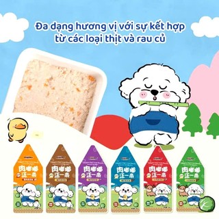 Pate Sốt Kem Doggy Man Gói 70g, Làm Từ 85% Thịt Tươi, Thơm Ngon Bổ Dưỡng Cho Chó