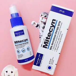 [Chính hãng Kỳ Nam] Xịt Alkin Mitecyn hỗ trợ các bé chó mèo bị ghẻ chai 50ml