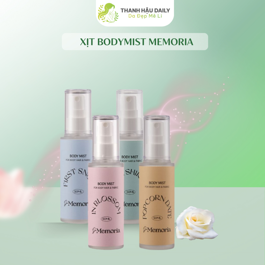 Body Mist Xịt Thơm Cơ Thể De Memoria Không Cồn Khô Lưu Hương Bền Lâu ...