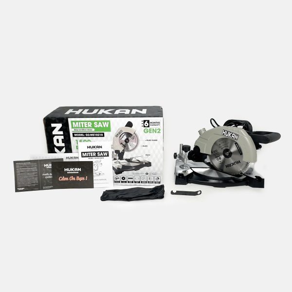 [HUKAN]Máy Cắt Nhôm (GEN 2) G2-MS10210 –1500W, Lưỡi 210mm Hợp Kim | Cắt Nhanh – Chính Xác – Bền Bỉ, Chuẩn Thợ Công Trình