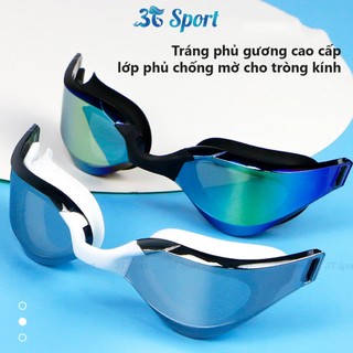 Kính bơi chuyên nghiệp Tráng Gương Cao Cấp chống tia UV viền silicon mềm ôm sát chống nước XF1001