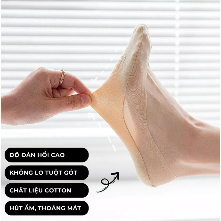 [Peinn] Tất vớ lười nam nữ TVA02 chất liệu cotton mềm mại, thoáng mát, đệm ngăn tuột gót