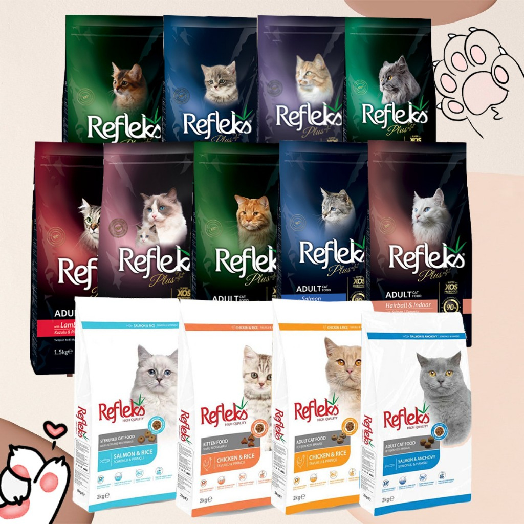 Hạt mèo Refleks Plus 1.5Kg, hạt Refleks cho mèo đa dạng dinh dưỡng dùng cho mọi lứa tuổi túi 1.5kg