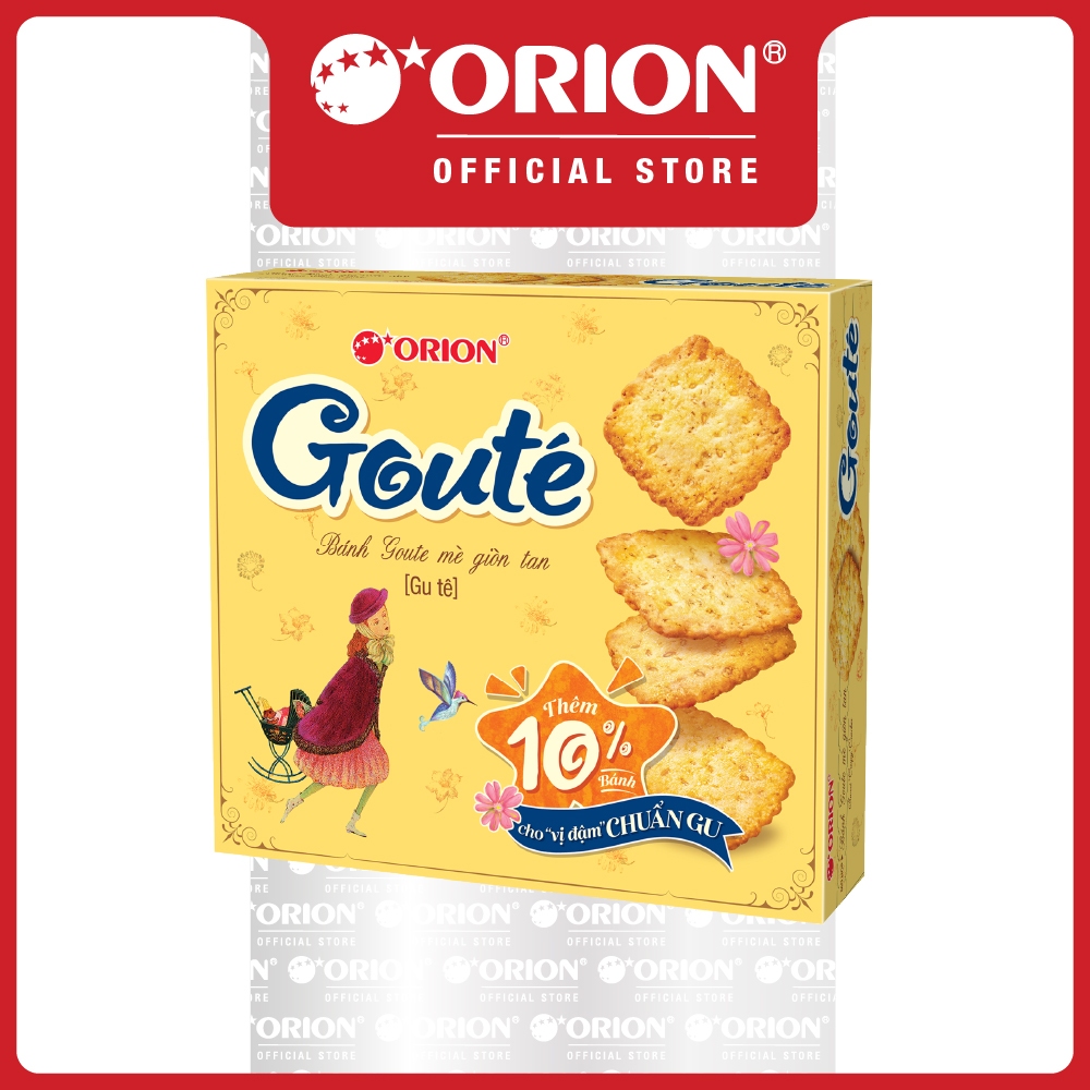 Combo 2 Hộp Bánh Goute Mè Giòn Tan (8 Gói/hộp)