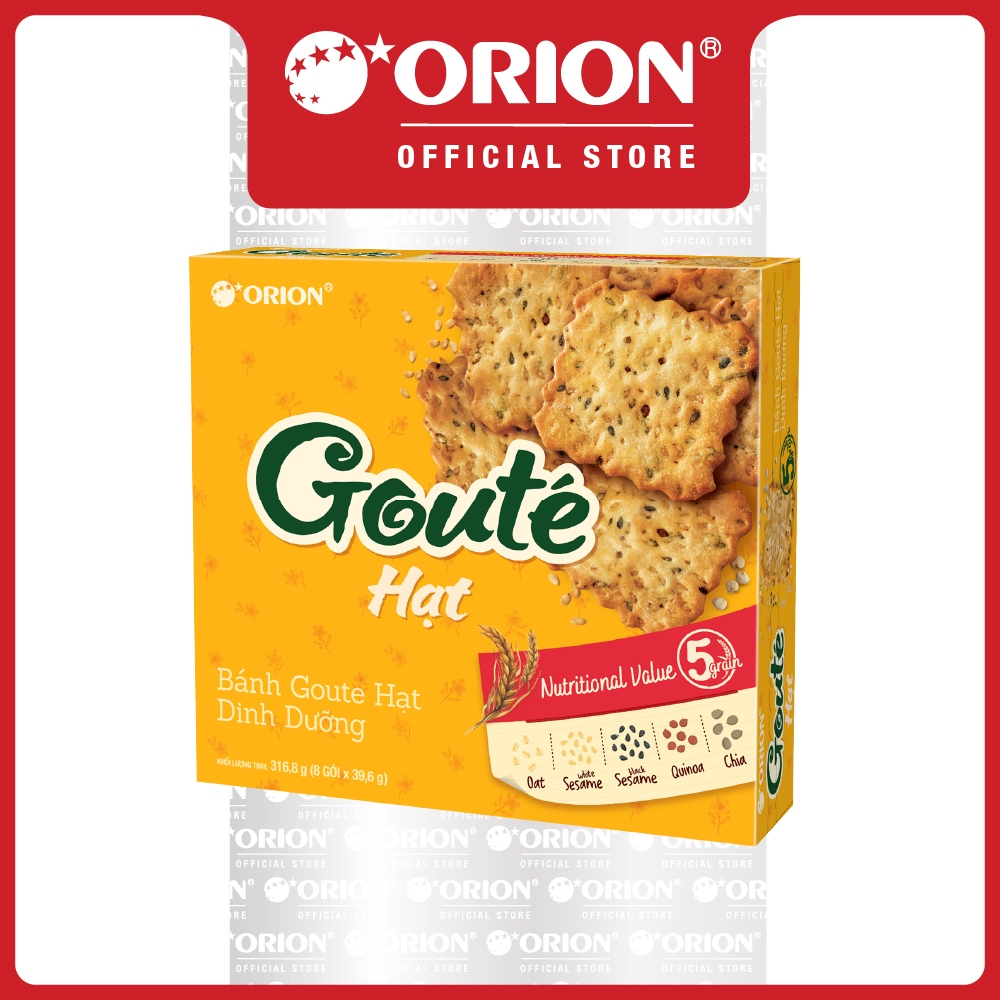 Combo 2 Hộp Bánh Goute Hạt dinh dưỡng (8 Gói/hộp)