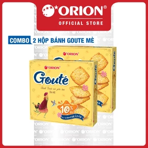 Combo 2 Hộp Bánh Goute Mè Giòn Tan (8 Gói/hộp)