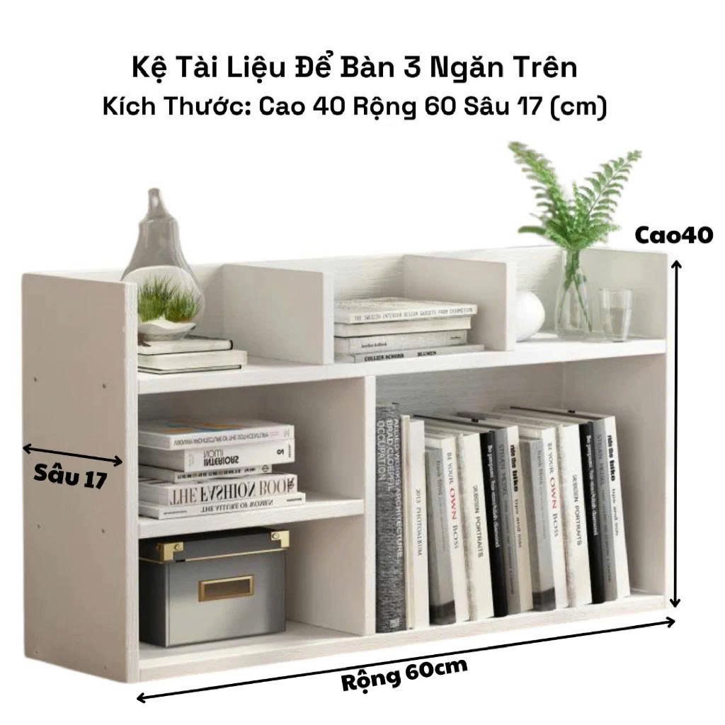 Giá sách để bàn nhiều tầng FOREST HOME, Kệ hồ sơ, giá để tài liệu văn phòng, gỗ mdf nhập khẩu cao cấp bền đẹp