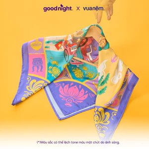 Khăn lụa latin cao cấp Goodnight Bandana 70×70 - Khăn lụa quàng cổ