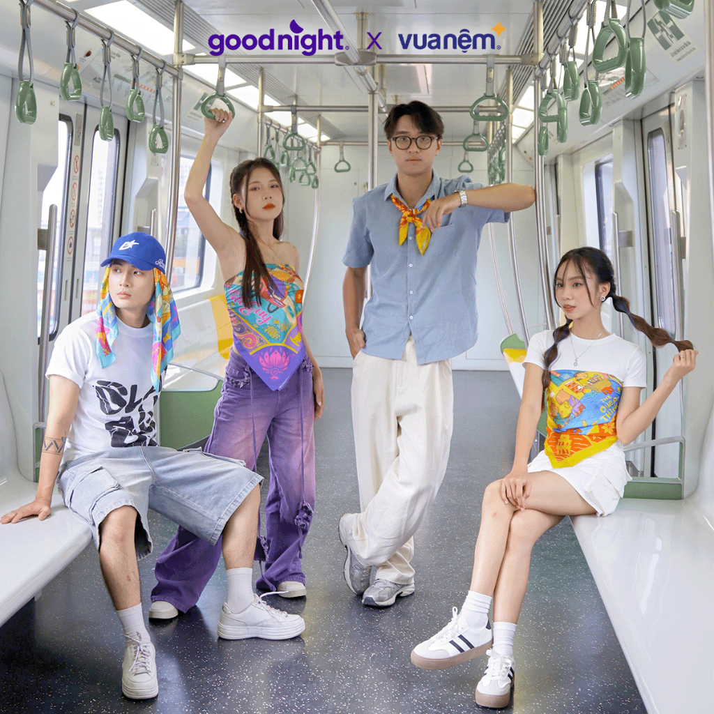 [DEAL MỞ BÁN] Khăn lụa latin cao cấp Goodnight Bandana 70×70 - Khăn lụa quàng cổ