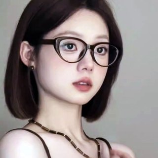 Gọng kính mắt mèo nữ thời trang Hàn Quốc chống tia UV và ánh sáng xanh phong cách tiểu thư HANASO 623