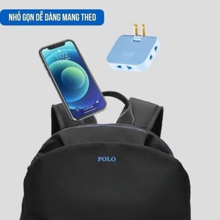 ĐẦU NỐI CHIA ĐIỆN ĐA NĂNG 3 CỬA - Ổ Cắm Điện Xoay 180 Độ Mọi Góc Hẹp,Chạc 3 Ổ An Toàn Chống Cháy Nổ Hiệu Quả