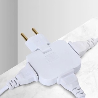 ĐẦU NỐI CHIA ĐIỆN ĐA NĂNG 3 CỬA - Ổ Cắm Điện Xoay 180 Độ Mọi Góc Hẹp,Chạc 3 Ổ An Toàn Chống Cháy Nổ Hiệu Quả