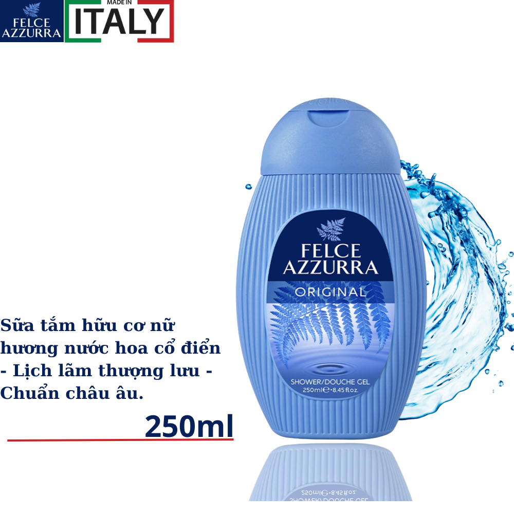 Sữa Tắm FELCE AZZURRA Hương Nước Hoa Paglieri 250ML - NK Ý