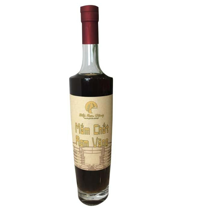Nước mắm truyền thống không chất bảo quản, mắm chắt rơm vàng 500ml nguyên chất 100%