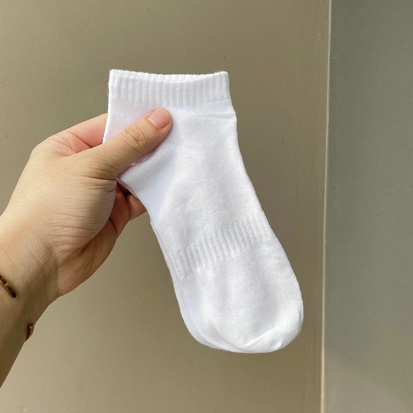 [Peinn] Tất vớ cổ thấp nam nữ TVA25 kiểu dáng trơn chất liệu vải Hàn co giãn bốn chiều