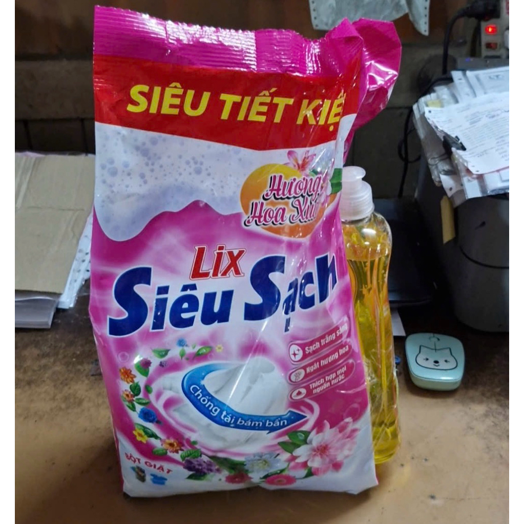 bột giặt lix 5,5kg hương nước hoa sớm mai - LIXBG