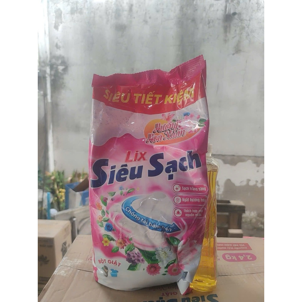 bột giặt lix 5,5kg hương nước hoa sớm mai - LIXBG