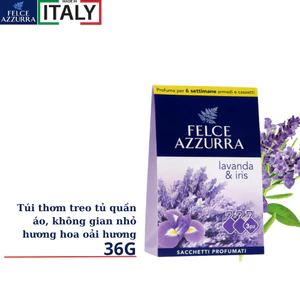 Túi thơm treo tủ, ô tô, phòng kín hương nước hoa cao cấp Ý Felce Azzurra - 36g - NK Ý