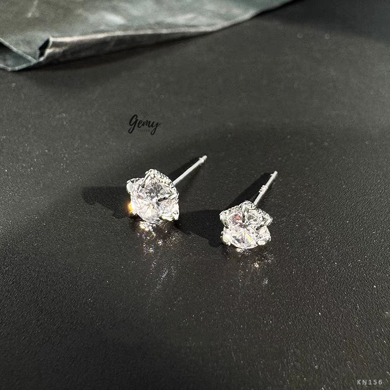 Khuyên tai thanh thẳng nam bạc 925 thiết kế móng rồng Dragon Foot cực chất (1 chiếc) KN156 | GEMY SILVER