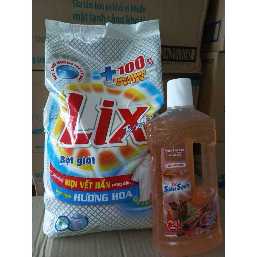 bột giặt lix 5,5kg hương nước hoa sớm mai - LIXBG