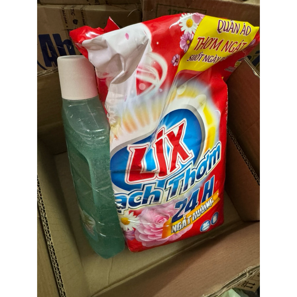 bột giặt lix 5,5kg hương nước hoa sớm mai - LIXBG