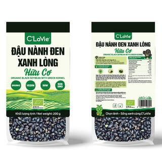 Đậu nành đen xanh lòng hữu cơ C'Lavie không biến đổi gen