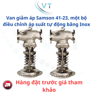 Van giảm áp Samson 41-23, một bộ điều chỉnh áp suất tự động bằng Inox