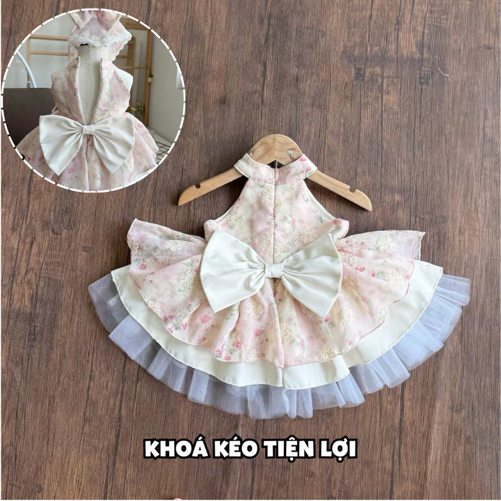 3-15kg Váy đầm công chúa cho bé gái sơ sinh đầy tháng thôi nôi sinh nhật làm quà tặng RIOKIDS TT50